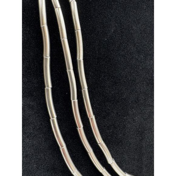 Silpada 925 Silver Flash N2196 Necklace Liquid Sterling Brown Leather Cord 30” - Picture 4 of 8